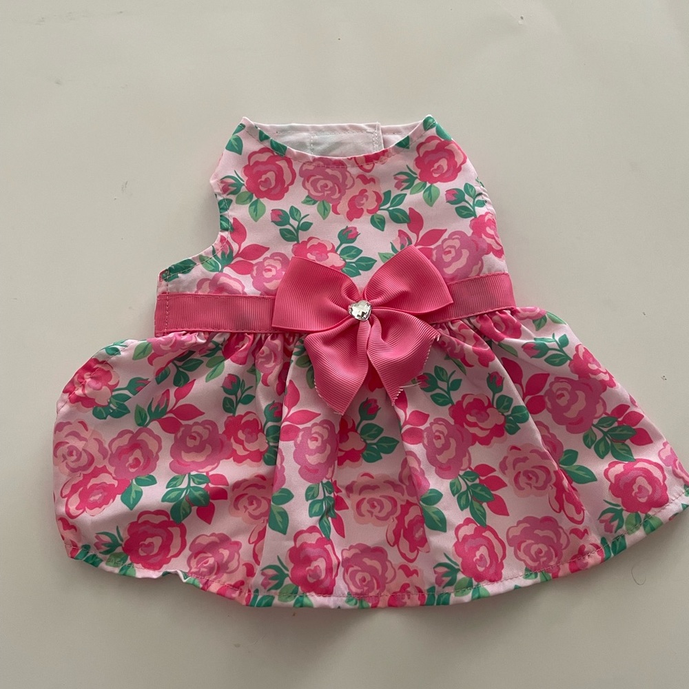 Simply Wag Pink Peony Sundress XS